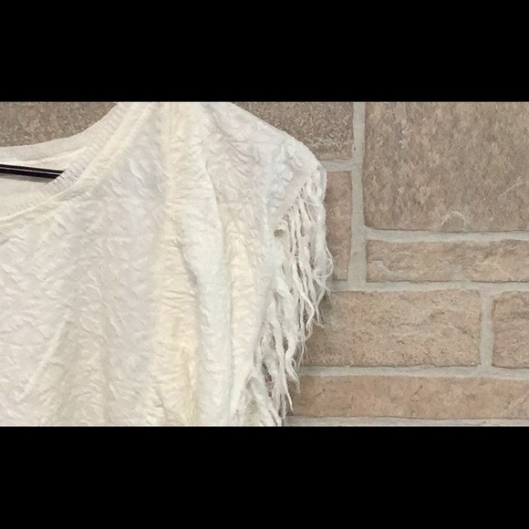 Free People NEW - Sz S - Treat Me Tender - Tank Top Ivory - Flowy - unique - Picture 5 of 9